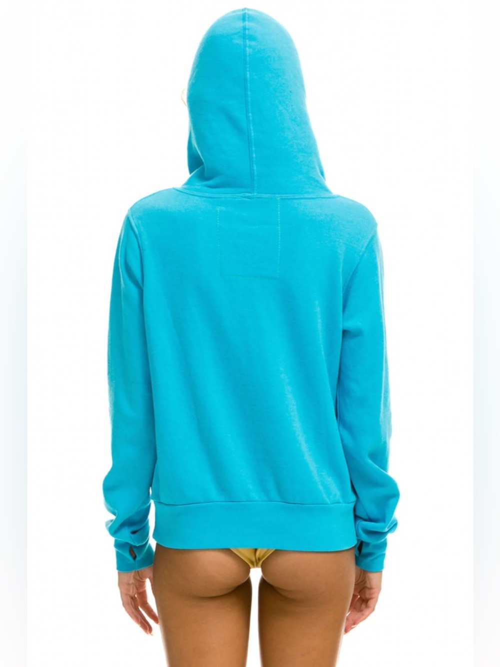 Aviator Nation | Ninja Pullover Hoodie | XS | Neon Blue - Picture 3 of 12